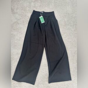 HALARA Elegant Black Wide-Leg Pants